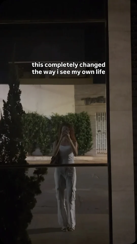 Reel: This completely changed the way I see my own life